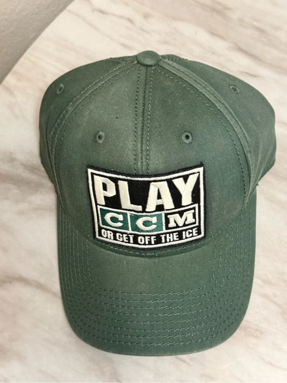 Play CCM or get off the ice NHL Wild green hat New